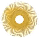 Scotch-Brite™ Radial Bristle Brush RB-ZB, gelb, 50,8 mm, 9,5 mm, P80, Typ C
