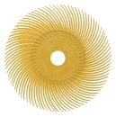 Scotch-Brite™ Radial Bristle Brush RB-ZB, gelb, 76,2 mm x 9,5 mm, P80, Typ C