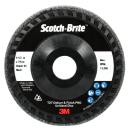 Scotch-Brite™ Verpresste Kompaktscheibe Deburr and Finish PRO für den Winkelschleifer, 6C Medium+, 114 mm x 22 mm, Type 27