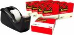Scotch™ Tischabroller C60, schw. + Scotch® Crystal Klebeb., 10 R., 19 mm x 33 m