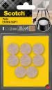 Scotch® Extra weiche Filzpads SP84A20, selbsthaftend, beige, Ø 22 mm, 8/Packung