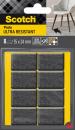 Scotch® Extrembeständige Filzpads SP84A84, selbsthaftend, grau/selbsthaftend, weiß, 35 mm x 24 mm, 8/Packung