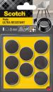 Scotch® Extrembeständige Filzpads SP87A35, selbsthaftend, grau/selbsthaftend, weiß, Ø 25 mm, 8/Packung