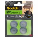 Scotch® Move & Protect Gleiter SP62A05, selbsthaftend, grau, Ø 19 mm, 8/Packung – 100 kg