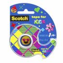 Scotch® Tape for Kids, unsichtbares Klebeband für Kinder, 19 mm x 15 m, 1 Rolle im Handabroller