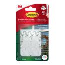 Transparente mittelgroße Command™ Haken M für den Außenbereich in ovaler Form, 17091AW